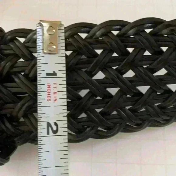 Chico’s wide weave belt,  silver and stone buckle - Picture 5 of 10